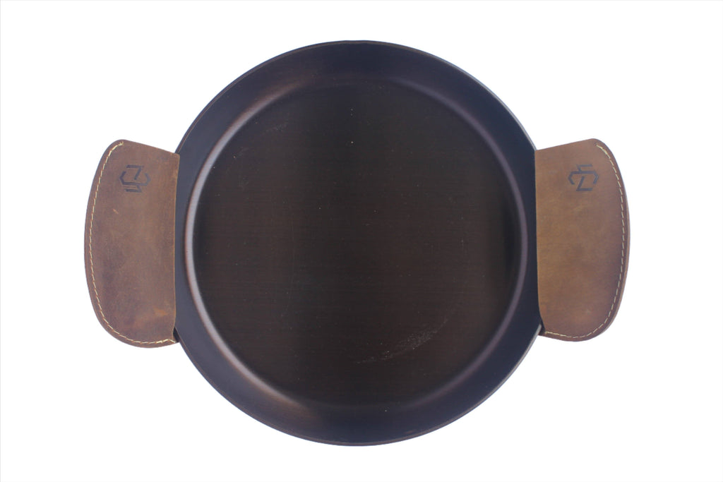 Pioneer Pair Leather Grips by Cast-A-Way Carbon