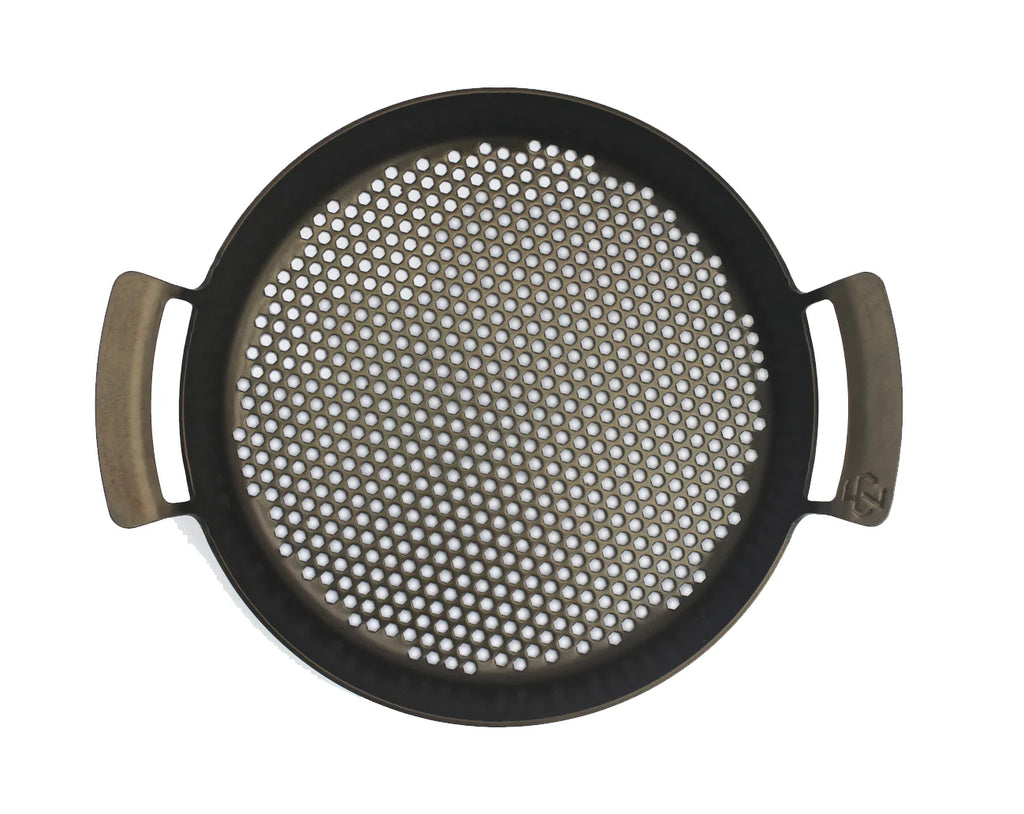 12" Pioneer Grill Pan by Cast-A-Way Carbon