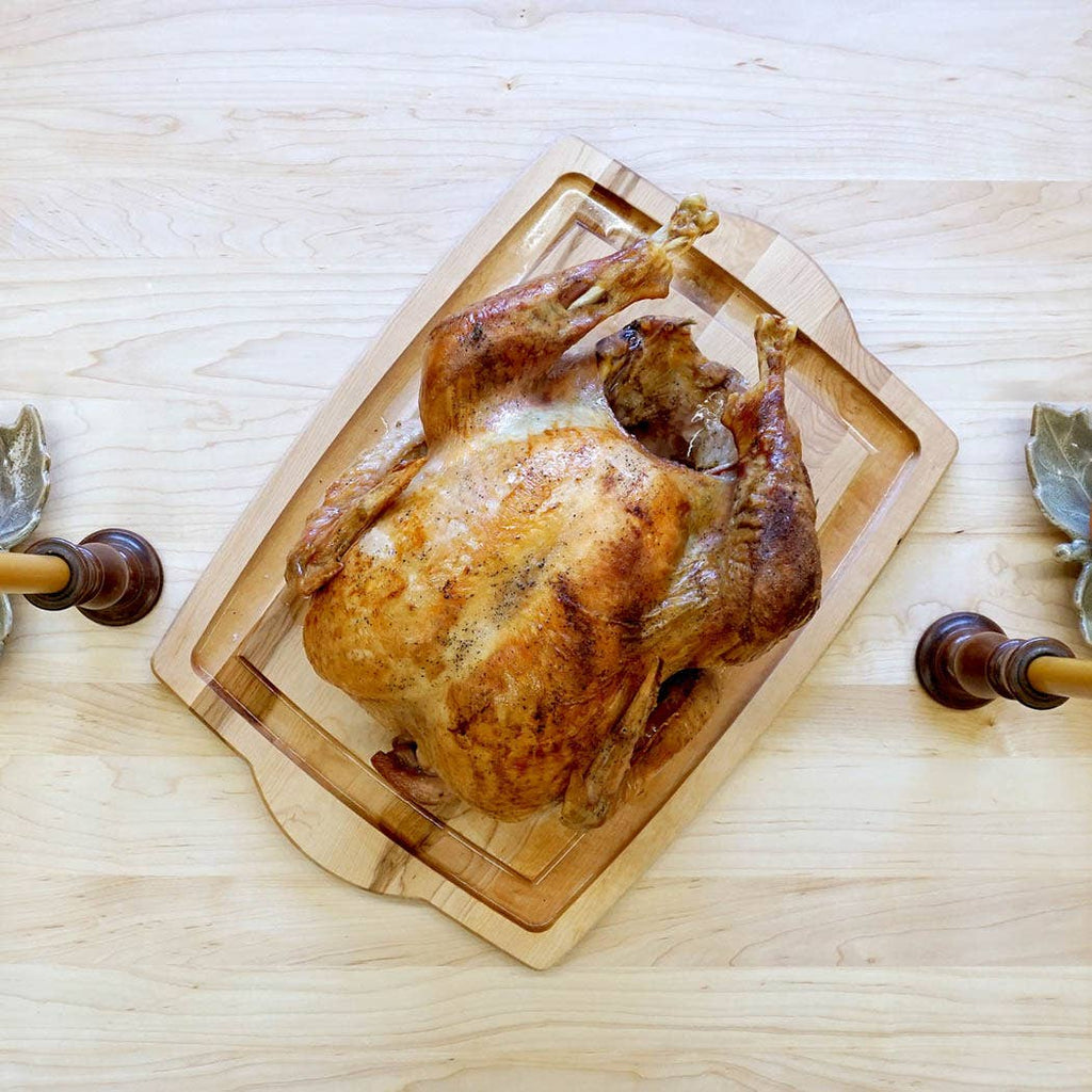 JK Adams Farmhouse Carver Maple Carving Board with Handles