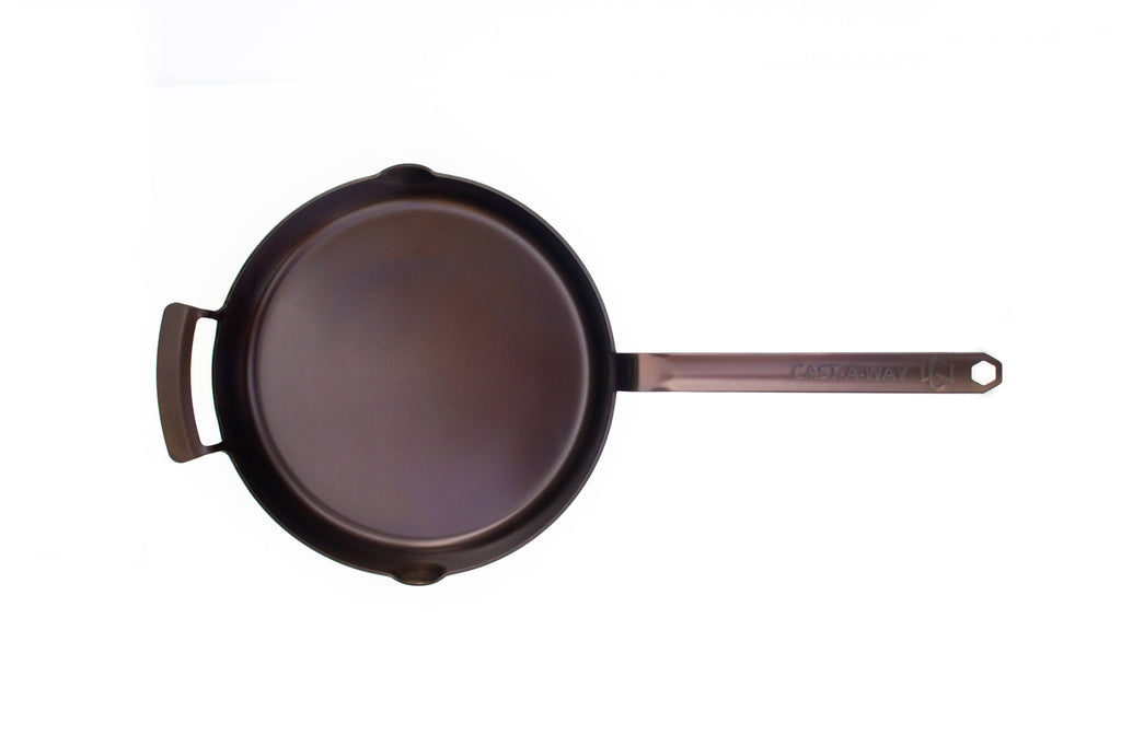 12" Carbon Steel Skillet by Cast-A-Way Carbon