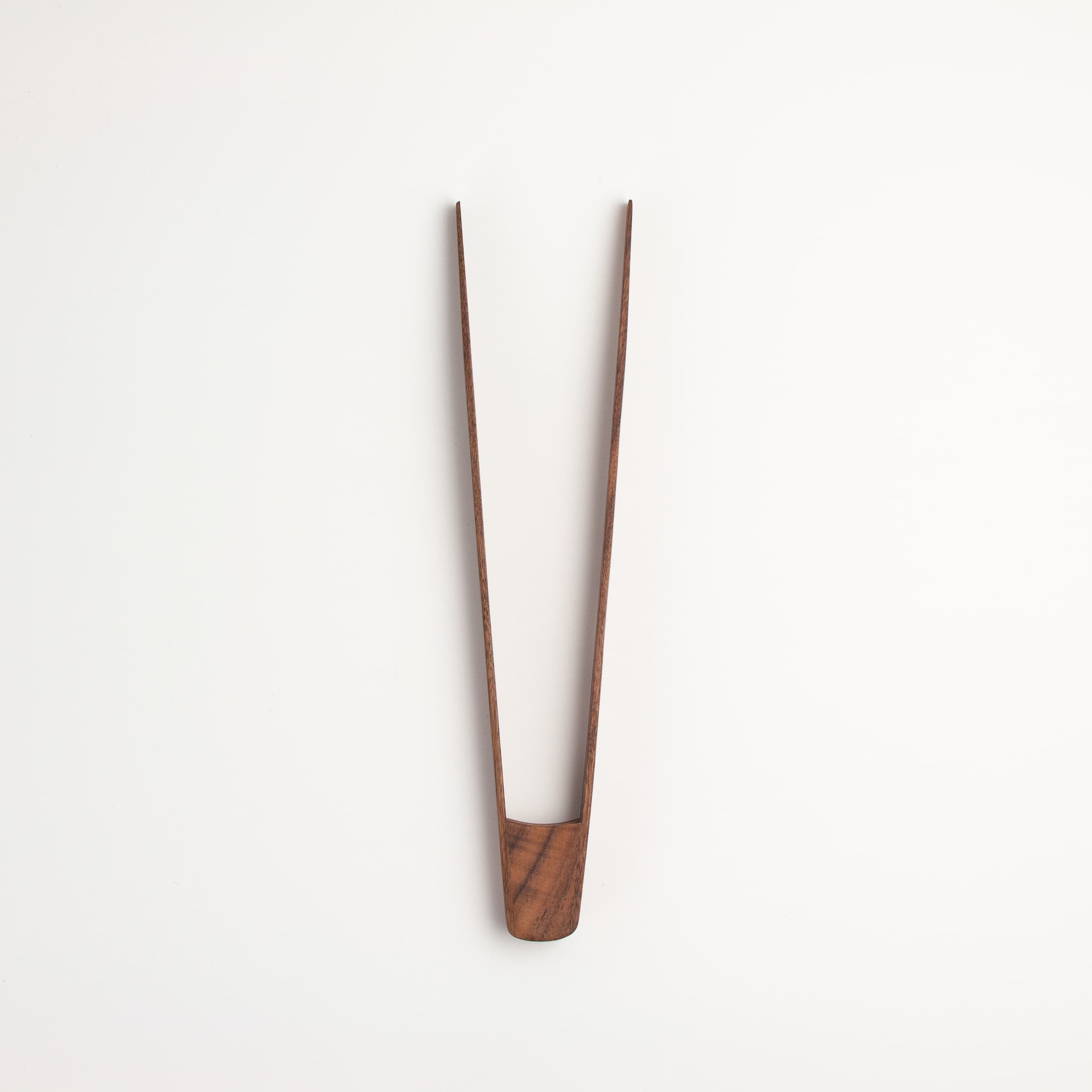 11” Walnut Wood Tongs by JBrody & Co