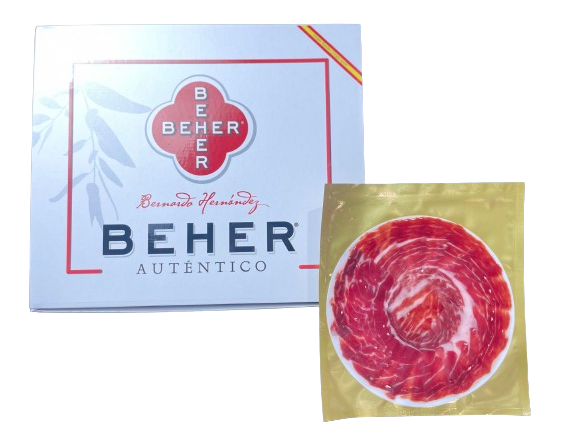 BEHER Hand Knife-Sliced Plate 100% Ibérico Ham (Jamón) - 1.5oz