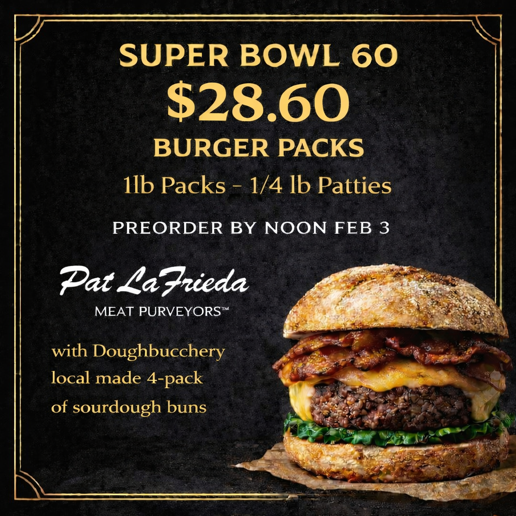 Super Bowl 60 LaFrieda Dry Aged Burgers Plus Doughbauchery Buns