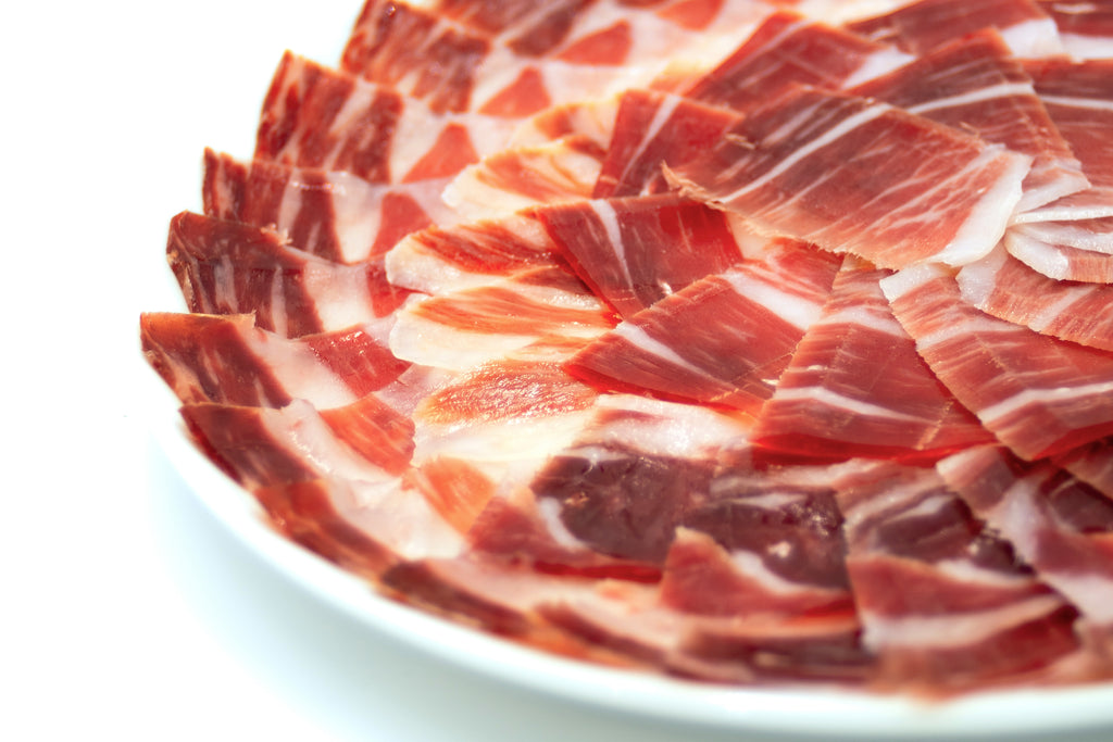 BEHER Hand Knife-Sliced Plate 100% Ibérico Ham (Jamón) - 3.0 oz