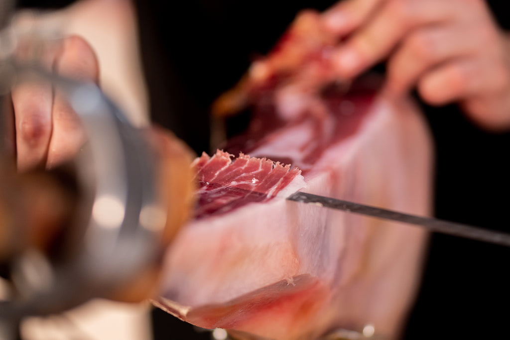 BEHER Hand Knife-Sliced Plate 100% Ibérico Ham (Jamón) - 3.0 oz