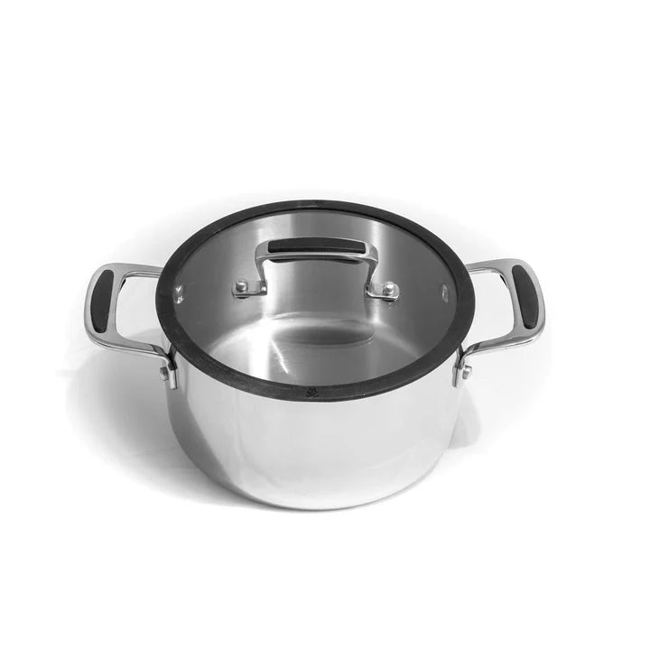 Lacor: Trimetal Pot w/lid - 3.5 qt
