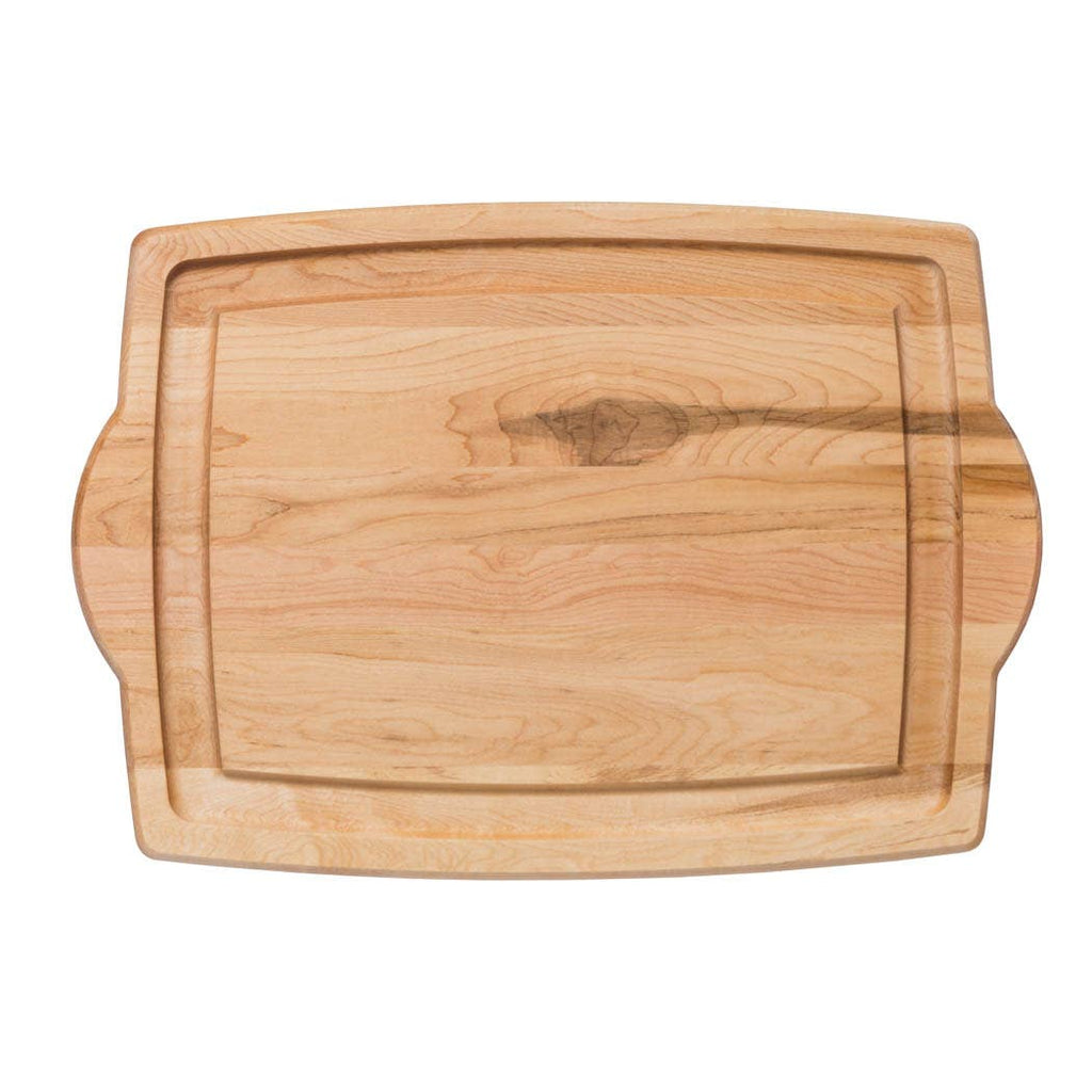 JK Adams Farmhouse Carver Maple Carving Board with Handles