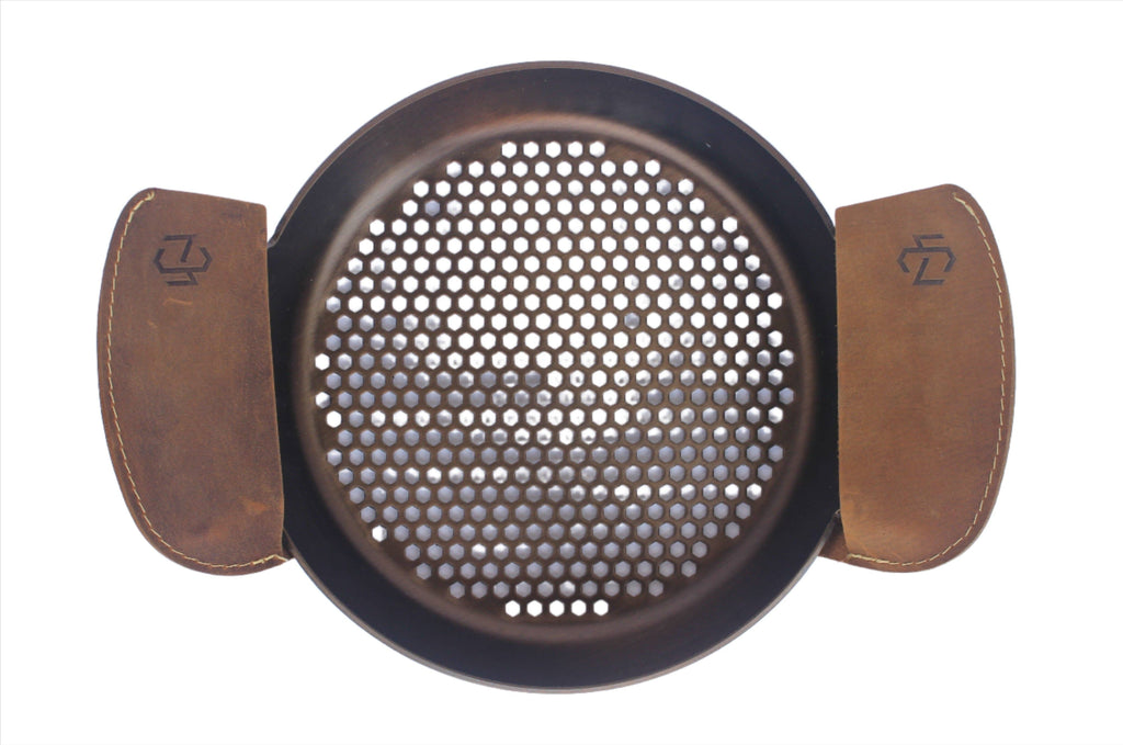 Pioneer Pair Leather Grips by Cast-A-Way Carbon