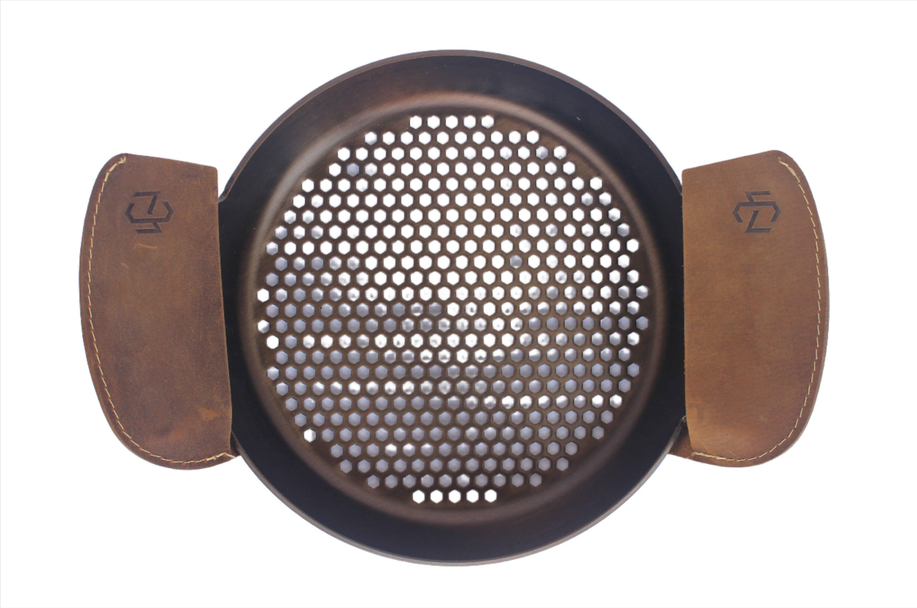 Pioneer Pair Leather Grips by Cast-A-Way Carbon