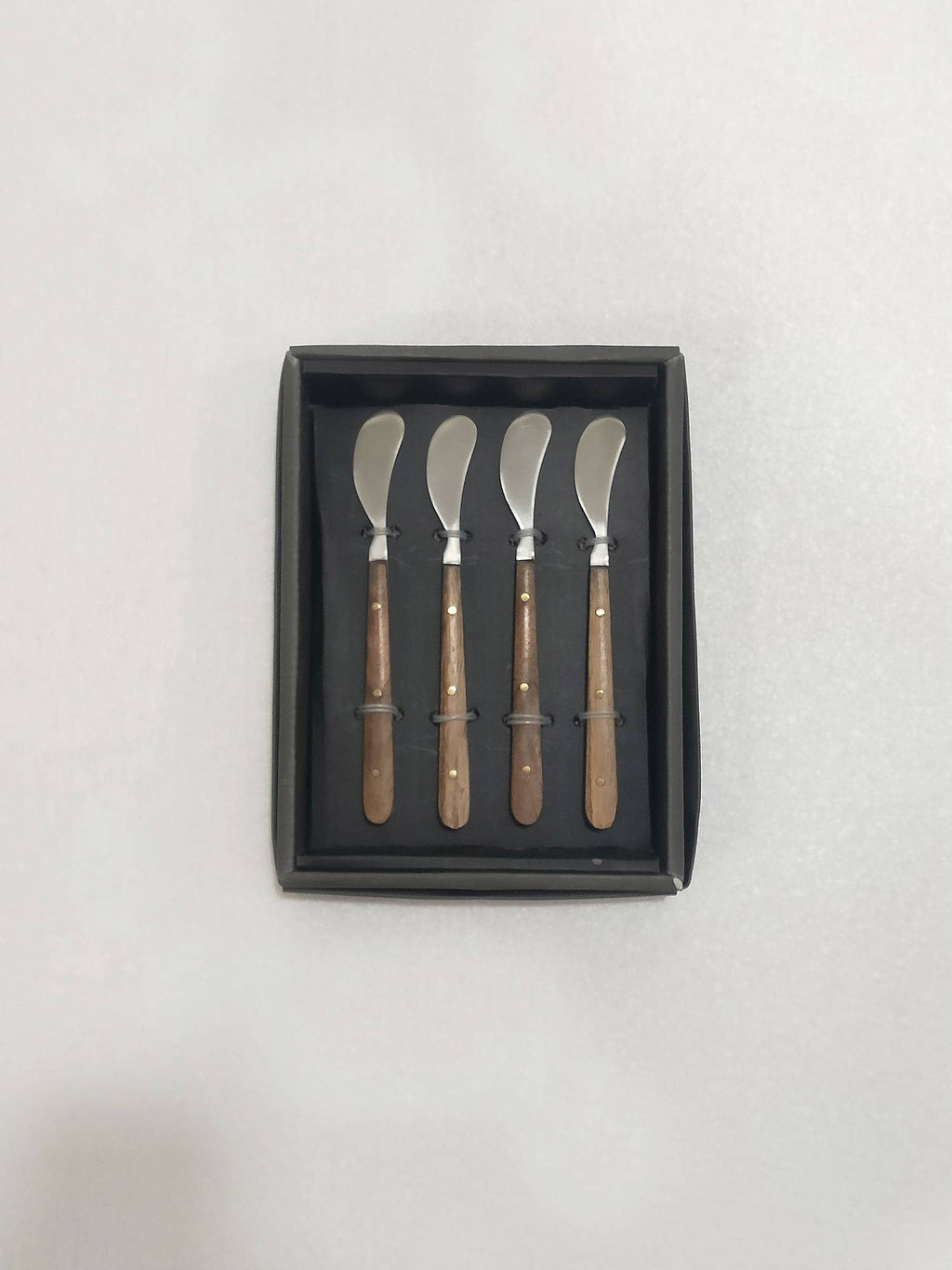 Cocktail Spreaders w/ Wood Handles in Giftbox Set of 4