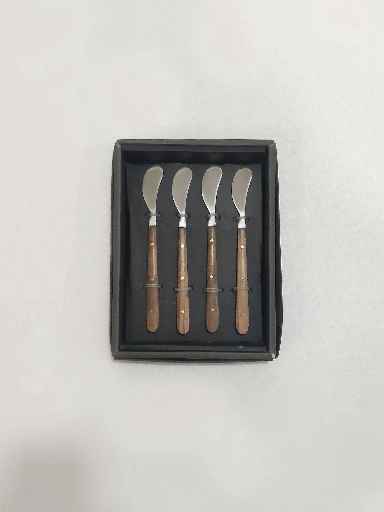 Cocktail Spreaders w/ Wood Handles in Giftbox Set of 4