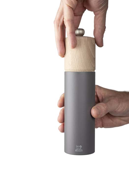 Peugeot Boreal Pepper Mill, Wood, Rock Grey, 21 cm - 8in