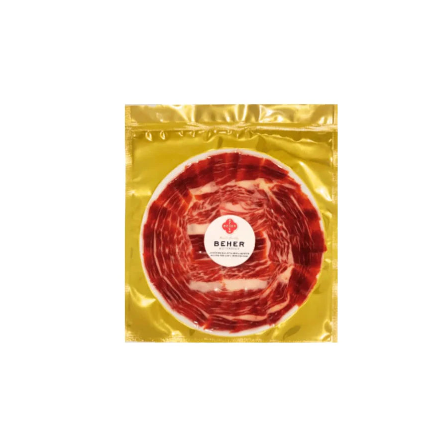 BEHER Hand Knife-Sliced Plate 100% Ibérico Ham (Jamón) - 3.0 oz