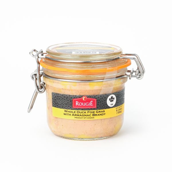 Rougie Whole Duck Foie Gras Micuit with Armagnac by Rougie 6.34oz