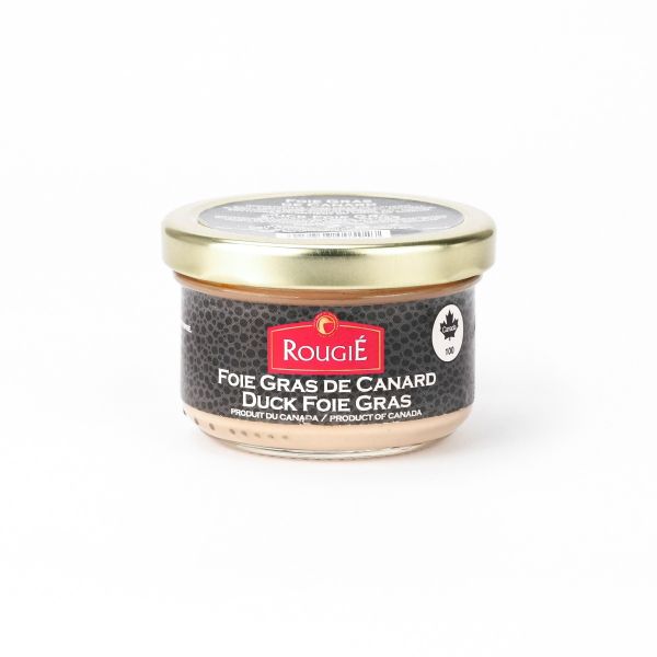 Rougie Whole Duck Foie Gras with Armagnac Mi-cuit , Medium Jar 4.4 oz