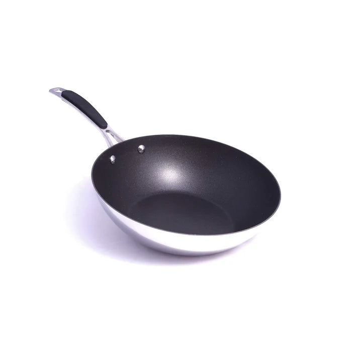 Lacor: Trimetal Non-Stick Wok - 11"